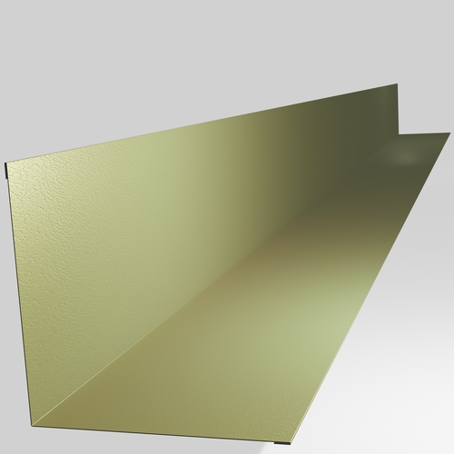 Wall Abutment 3m (200mm x 200mm inc Welts) 0.7mm Plastisol Honesty