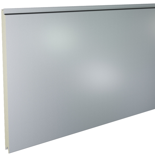 Kingspan KS1000FL Flat 80mm QuadCore (U-Value 0.23 W/m²K) / Outer: Gull Grey XL Forte (0.5mm Plastisol Coated Steel) / Inner: 0.4mm Cleansafe15 Bright White Poly Liner