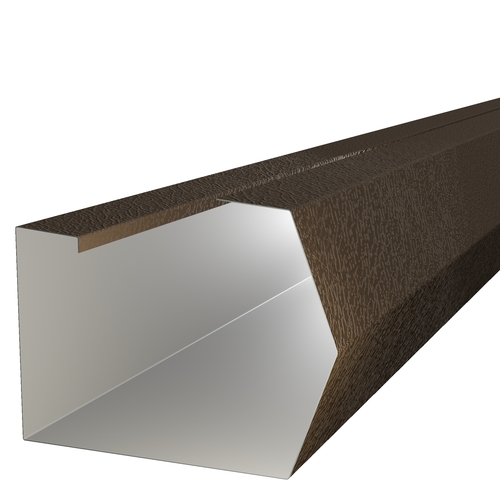 3m Length of Trimline Gutter 0.7mm Plastisol Vandyke Brown