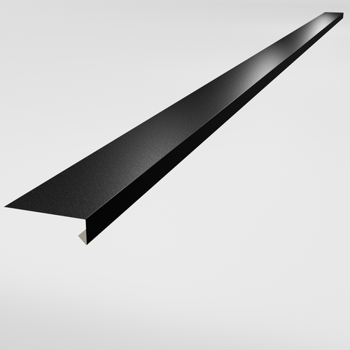 Under Window Cill 3m (100mm x 30mm x 10mm) 0.7mm Plastisol Black