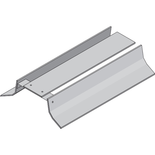 Open Protected Ridge Flashing 2300mm 112.5° 250mm wings Natural Grey Fibre Cement