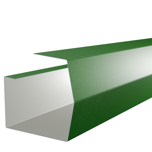 3m Length of Mini-Trimline Gutter 0.7mm Plastisol Heritage Green
