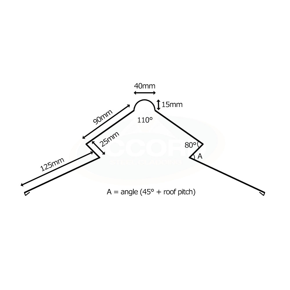 Roll Top Diamond Ridge 3m 0.7mm Plastsiol