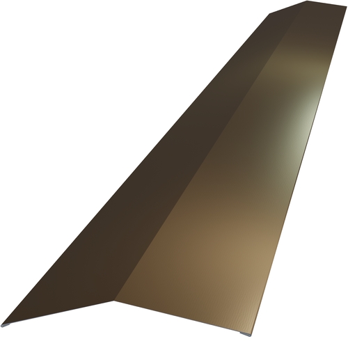 Ridge 3m (200mm x 200mm inc Welts) 0.7mm Polyester Paint Vandyke Brown