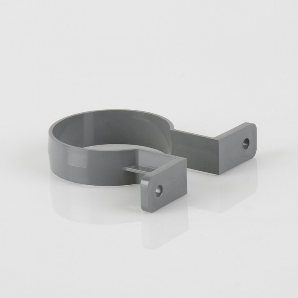 68mm Round Downpipe Bracket uPVC - Grey (BR207)