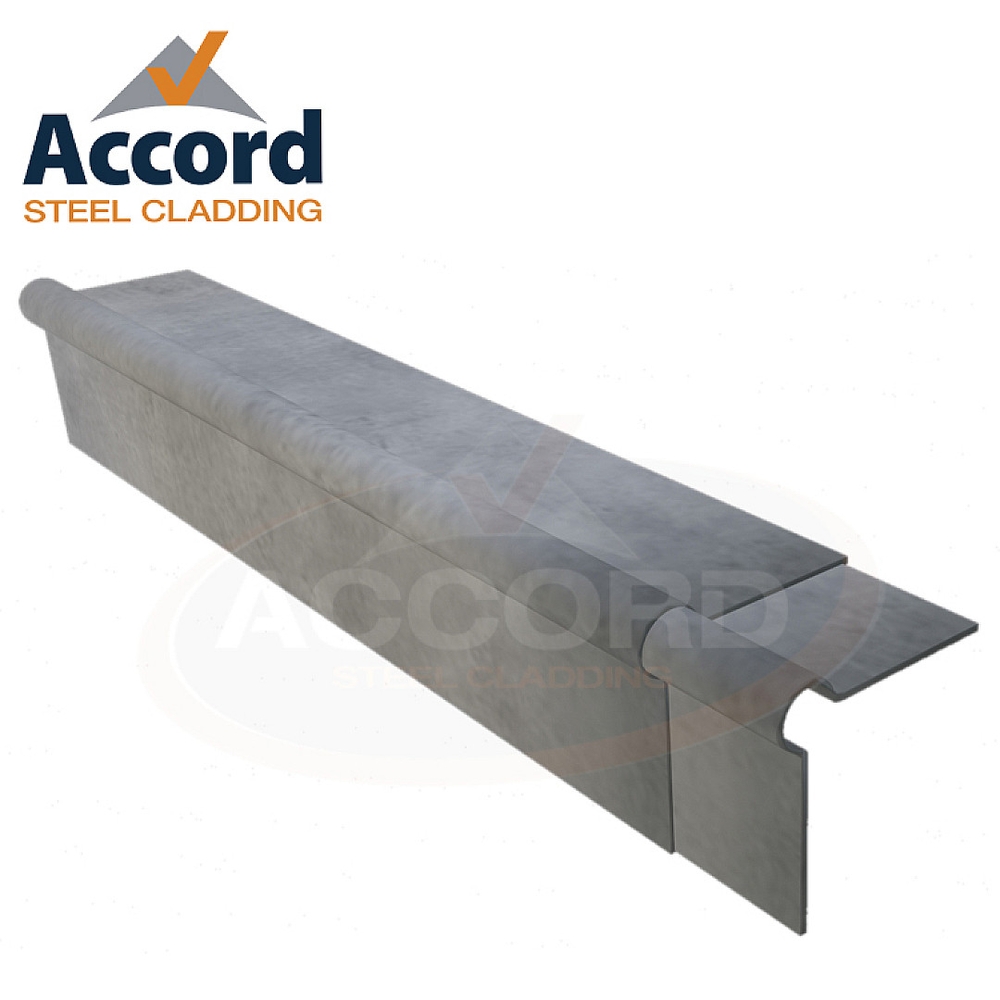 Roll Top Bargeboard 1525mm (200mm x 200mm) Fibre Cement Natural Grey