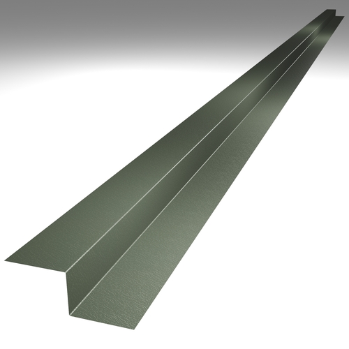 3m Flashing Z Support (50mm x profile height x 50mm) 0.7mm Plastisol Merlin Grey