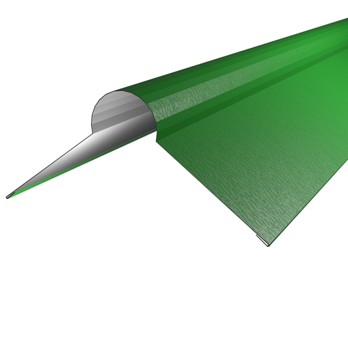 Roll Top Ridge Flashing 3m 0.7mm Plastisol Heritage Green