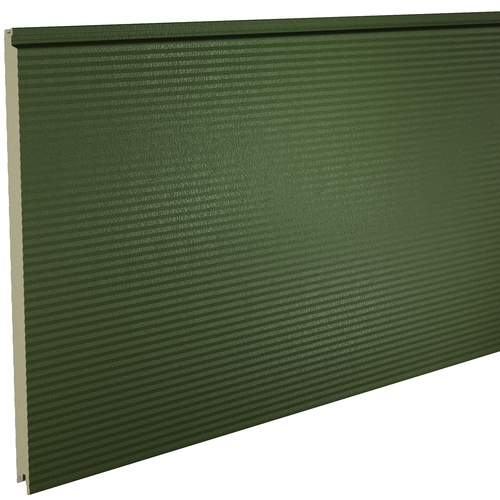 Kingspan KS1000MR Micro-Rib 45mm Quadcore (U-Value 0.46 W/m²K) / Outer: Olive Green XL Forte (0.5mm Plastisol Coated Steel) / Inner: 0.4mm Cleansafe15 Bright White Poly Liner