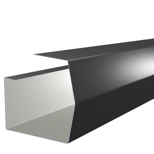 3m Length of Mini-Trimline Gutter 0.7mm Corro-Print Zinc Effect