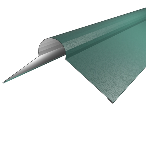 Roll Top Ridge Flashing 3m 0.7mm Plastisol Ocean Blue