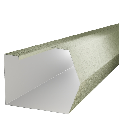 3m Length of Trimline Gutter 0.7mm Plastisol Moorland Green