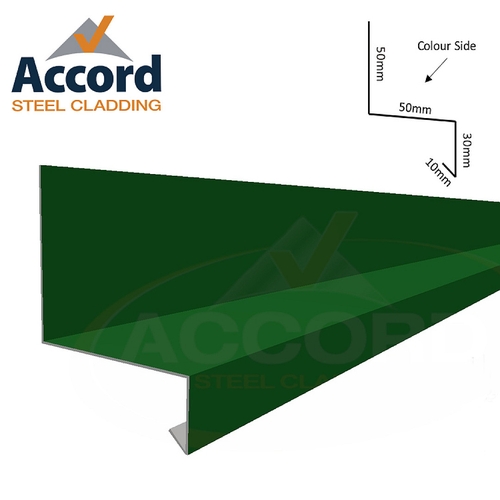 Over Window Drip (50mm x 50mm x 30mm x 10mm) 0.7mm Polyester Paint Slate Blue