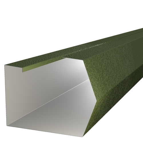 3m Length of Trimline Gutter 0.7mm Plastisol Olive Green