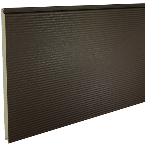 Kingspan KS1000MR Micro-Rib 54mm Quadcore (U-Value 0.35 W/m²K) / Outer: Vandyke Brown XL Forte (0.5mm Plastisol Coated Steel) / Inner: 0.4mm Cleansafe15 Bright White Poly Liner