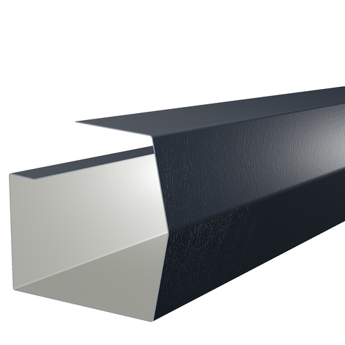 3m Length of Mini-Trimline Gutter 0.7mm Plastisol Slate Blue