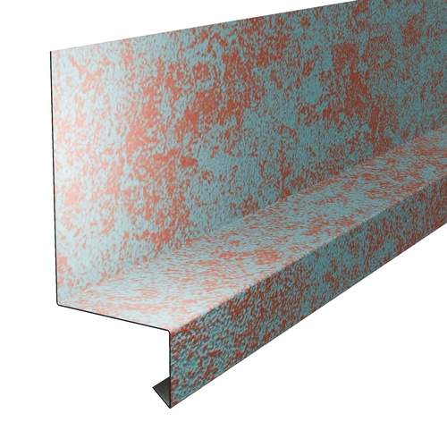 3m ClickSeam Bottom Of Wall Drip (100mm x 50mm x 30mm x 10mm No Welts) 0.7mm Corro-Print Aged Copper Effect