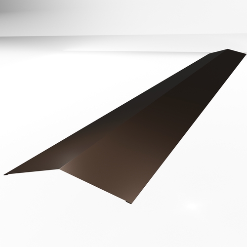 Ridge 3m (200mm x 200mm inc Welts) 0.7mm Polyester Paint Vandyke Brown