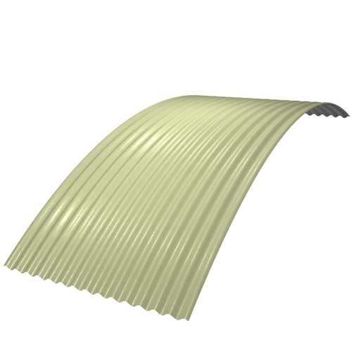 Curved 14/3 Corrugated 0.7mm Plastisol Honesty