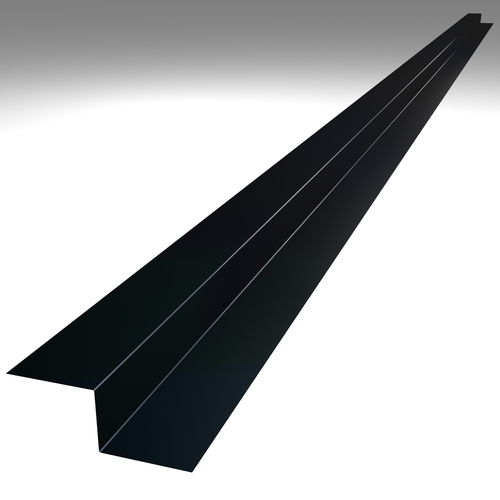3m Flashing Z Support (50mm x profile height x 50mm) 0.7mm Polyester Paint Slate Blue