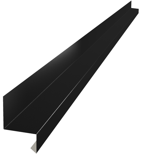 Over Window Drip 3m (50mm x 50mm x 30mm x 10mm) 0.7mm GraniteHDX Painted Steel Black
