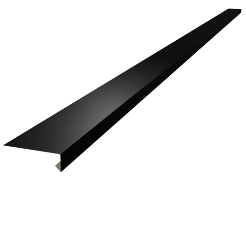 Under Window Cill 3m (100mm x 30mm x 10mm) 0.7mm GraniteHDX Painted Steel Black