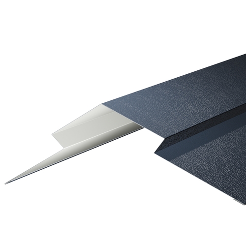 Diamond Ridge Flashing 3m 0.7mm Plastisol Slate Blue