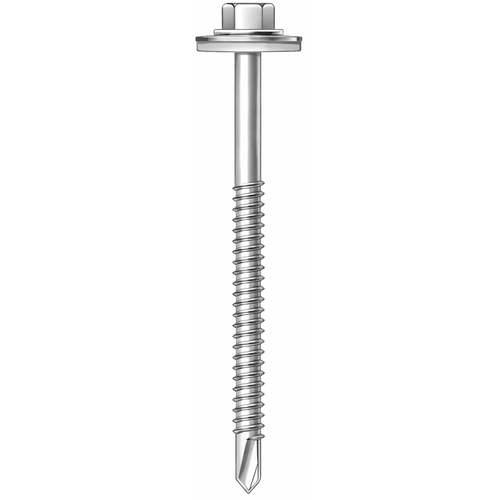 80mm Stainless Steel Light Section Steel Tek Screws 19mm washer (100/pack)