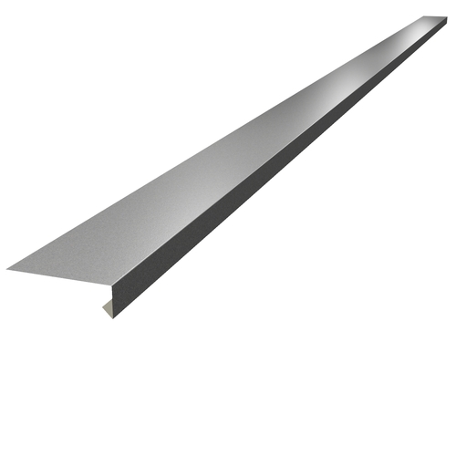 Under Window Cill 3m (100mm x 30mm x 10mm) 0.7mm GraniteHDX Painted Steel Metallic Silver