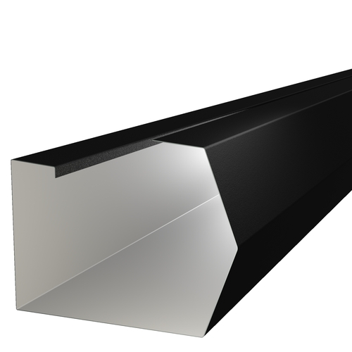 3m Length of Trimline Gutter 0.7mm GraniteHDX Black