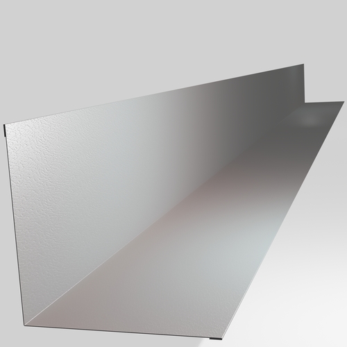 Wall Abutment 3m (200mm x 200mm inc Welts) 0.7mm Plastisol White