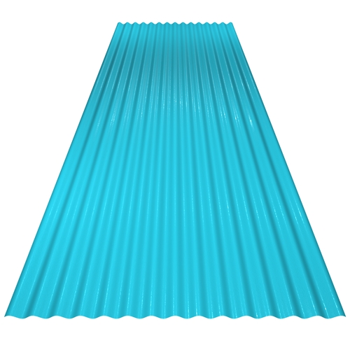 14/3 Corrugated 0.7mm Plastisol Solent Blue