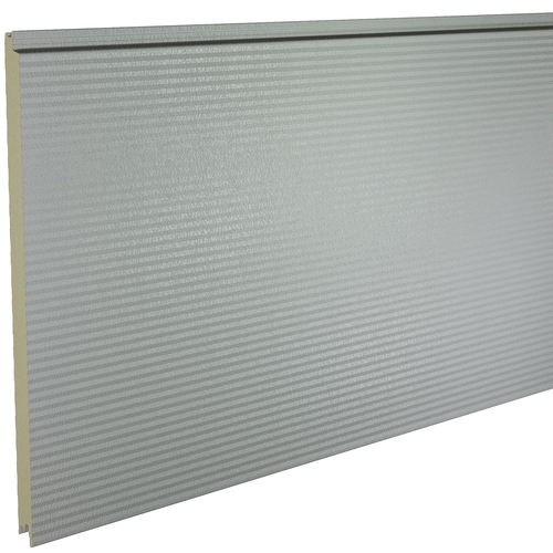 Kingspan KS1000MR Micro-Rib 45mm Quadcore (U-Value 0.46 W/m²K) / Outer: Grey White XL Forte (0.5mm Plastisol Coated Steel) / Inner: 0.4mm Cleansafe15 Bright White Poly Liner