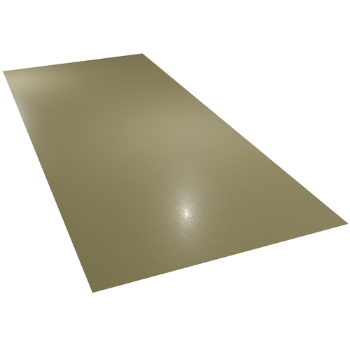 0.7mm Plastisol Flat Sheet 3m x (1220-1250mm) Mushroom
