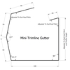 Mini Trimline Gutter Cross Sectional Drawing