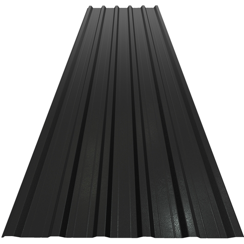 Accord 32/1000 (L) Box Profile 0.7mm Plastisol Coated Steel Black