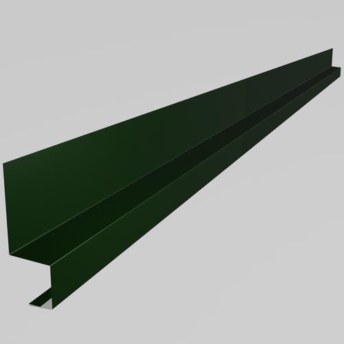 Drip Cill 3m (100mm x 50mm x 50mm x 30mm welted on 30mm edge only) 0.7mm Polyester Paint Juniper Green