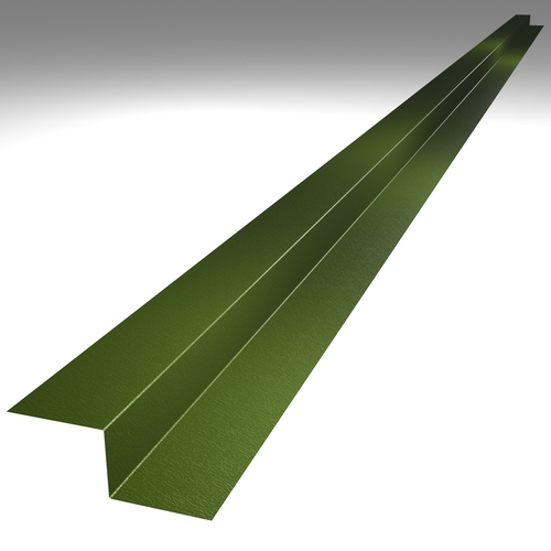 3m Flashing Z Support (50mm x profile height x 50mm) 0.7mm Plastisol Olive Green