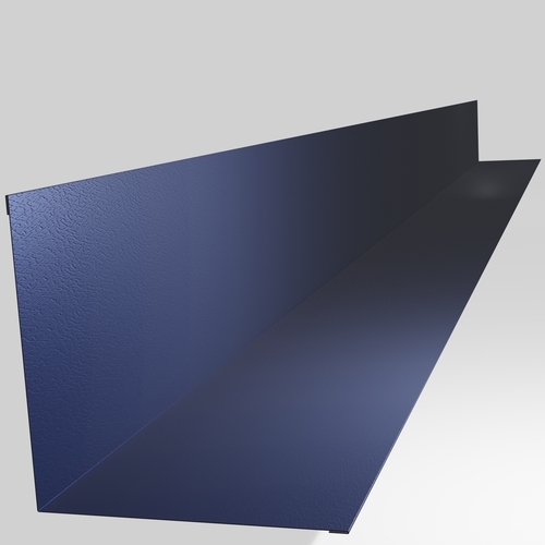 Wall Abutment 3m (200mm x 200mm inc Welts) 0.7mm Plastisol Sargasso Blue