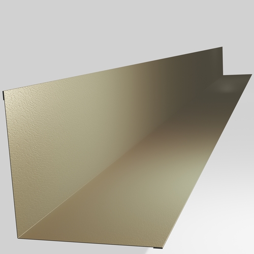 Wall Abutment 3m (200mm x 200mm inc Welts) 0.7mm Plastisol Mushroom