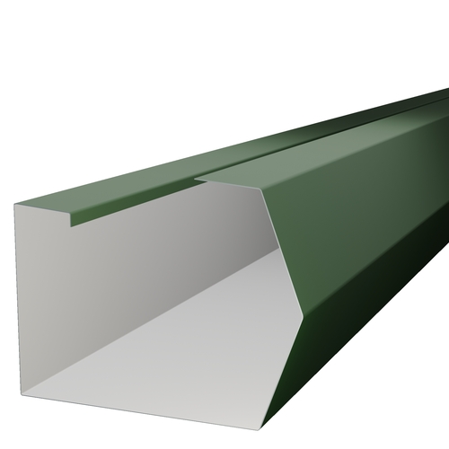 3m Length of Trimline Gutter 0.7mm Polyester Paint Juniper Green