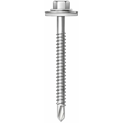60mm Stainless Steel Light Section Steel Tek Screws 19mm washer (100/pack)