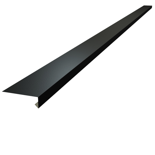 Under Window Cill 3m (100mm x 30mm x 10mm) 0.7mm Plastisol Black