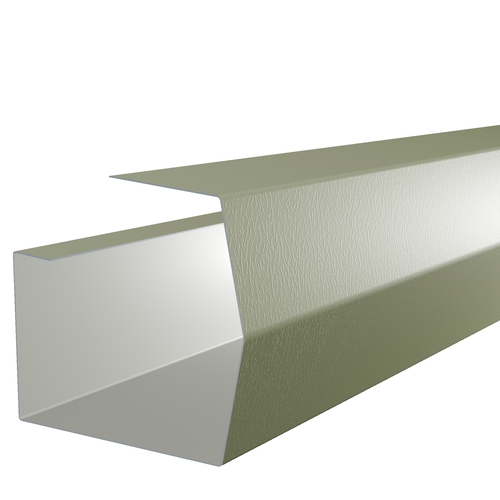 3m Length of Mini-Trimline Gutter 0.7mm Plastisol Moorland Green