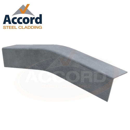 Cranked Bargeboard 12.5° - 1300mm long (200mm x 200mm) Fibre CementNatural Grey