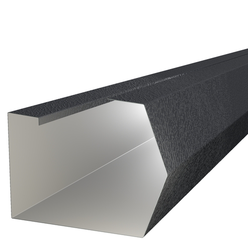 3m Length of Trimline Gutter 0.7mm Plastisol Anthracite