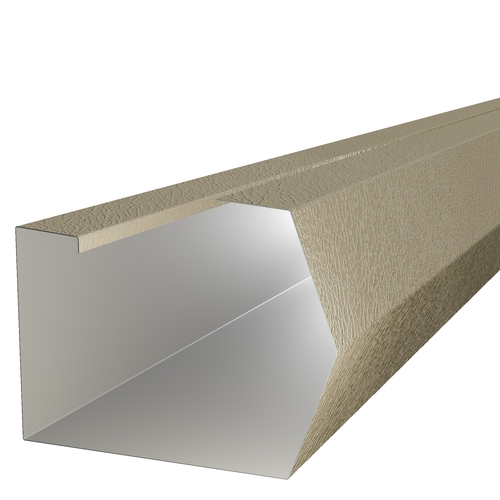 3m Length of Trimline Gutter 0.7mm Plastisol Mushroom
