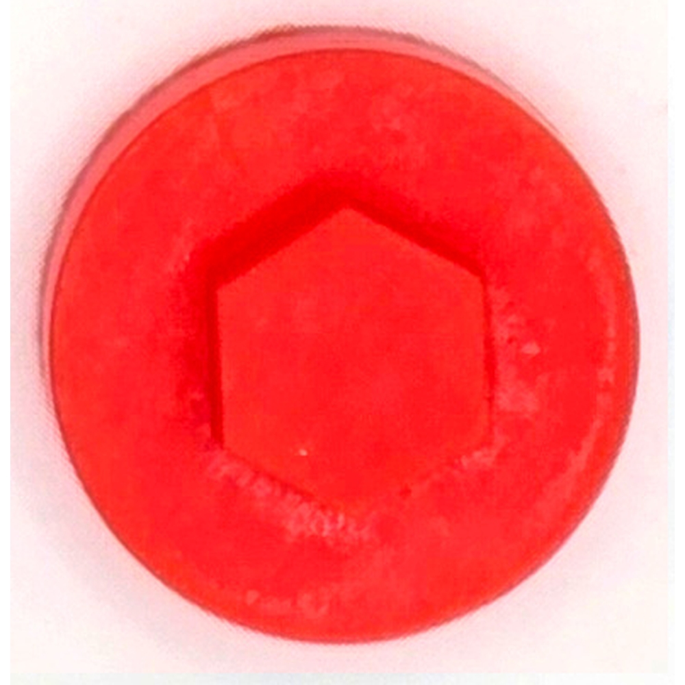 Poppy Red 19mm Colour Coded Caps (100/Bag)
