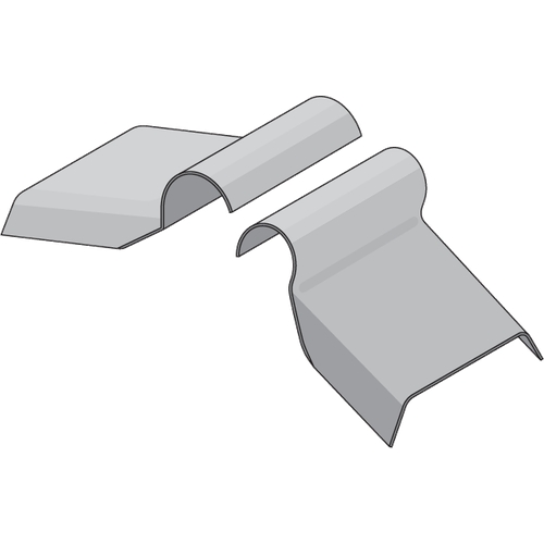 Two Piece Movement Joint Ridge Natural Grey Fibre Cement