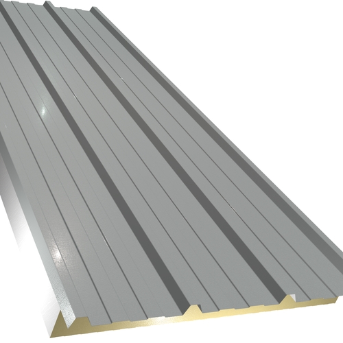 Kingspan KS1000RW 167mm Quadcore (U-Value 0.11 W/m²K) / Outer: Pure Grey XL Forte (0.5mm Plastisol Coated Steel) / Inner: 0.4mm Cleansafe15 Bright White Poly Liner